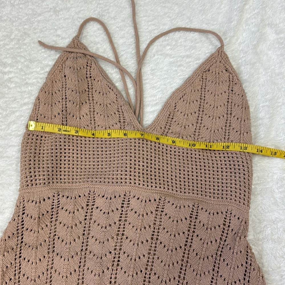 Reformation Junio open knit summer beach dress size medium - Picture 7 of 13